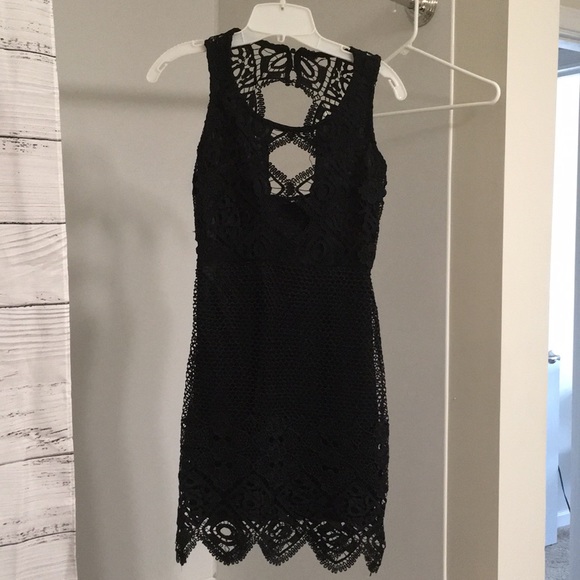 Black Lacey Dress NWOT - Picture 2 of 7